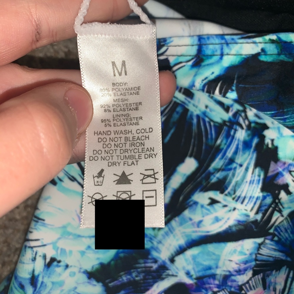 Fit Glam One Piece Swimsuit Size Medium - Picture 4 of 5